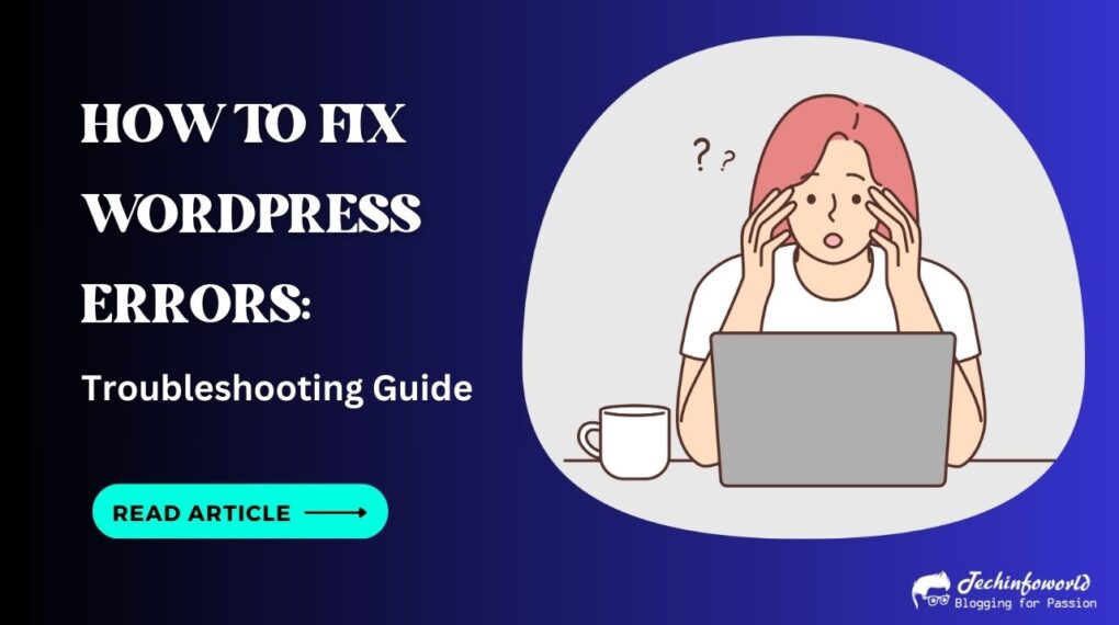 fix WordPress errors